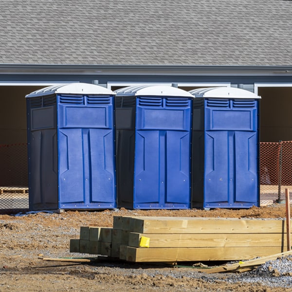 is there a specific order in which to place multiple porta potties in Goshen CT